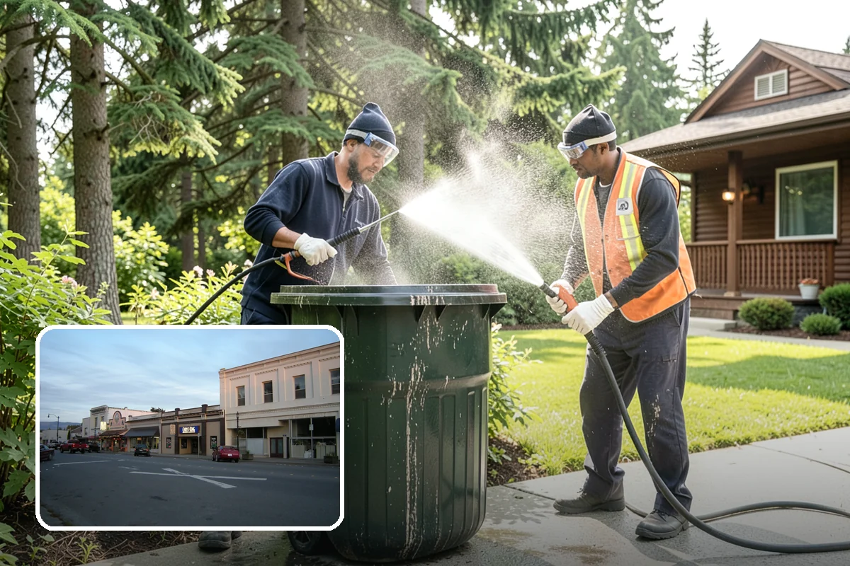 Fence Washing in Burlington, Skagit County, WA - Removes the algae film that thrives on shaded PNW fence lines