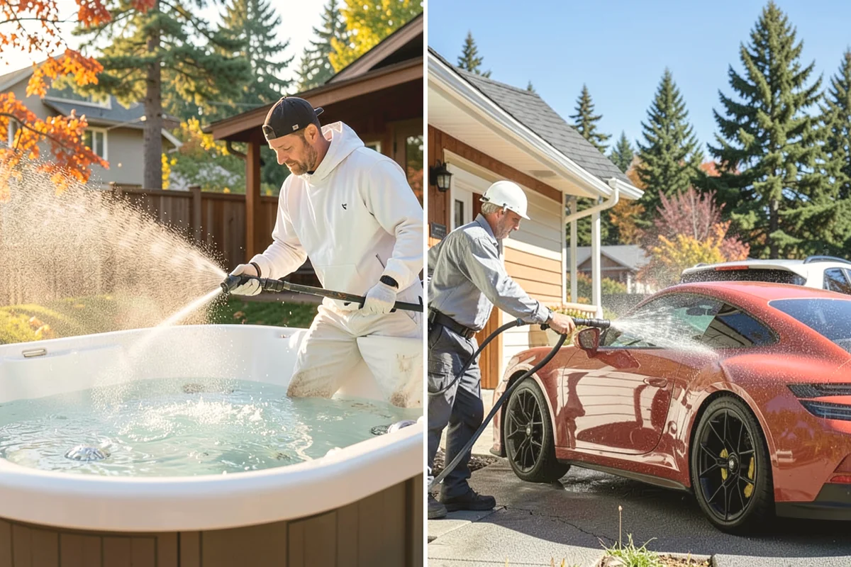 Fence Washing in Carnation, King County, WA - Walk the fence line and identify wood, vinyl, or metal sections