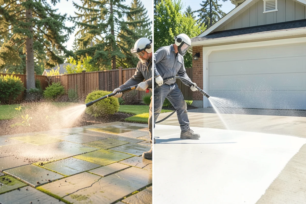 Fence Washing in Duvall, King County, WA - Walk the fence line and identify wood, vinyl, or metal sections