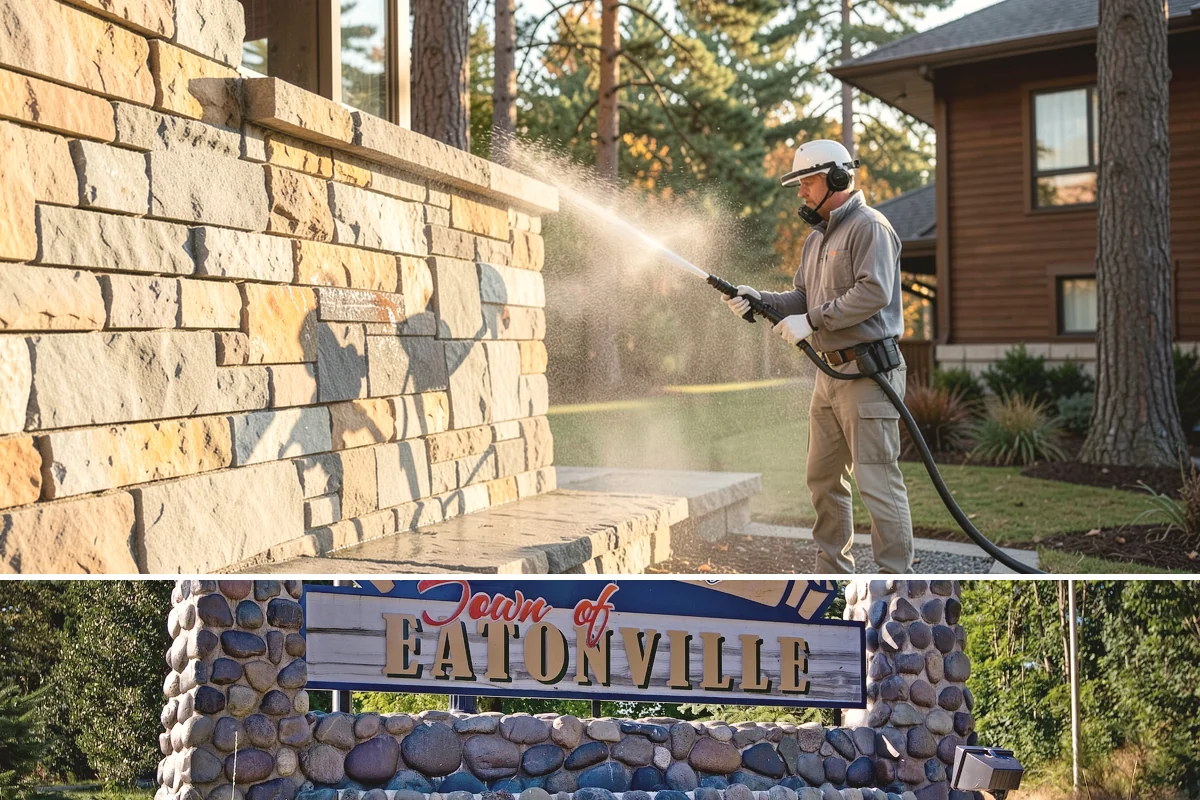 Fence Washing in Eatonville, Pierce County, WA - Late spring through early fall gives the boards time to dry between our frequent rain showers, making it the ideal window.