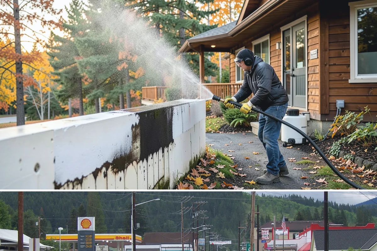 Fence Washing in Granite Falls, Snohomish County, WA - Late spring through early fall gives the boards time to dry between our frequent rain showers, making it the ideal window.