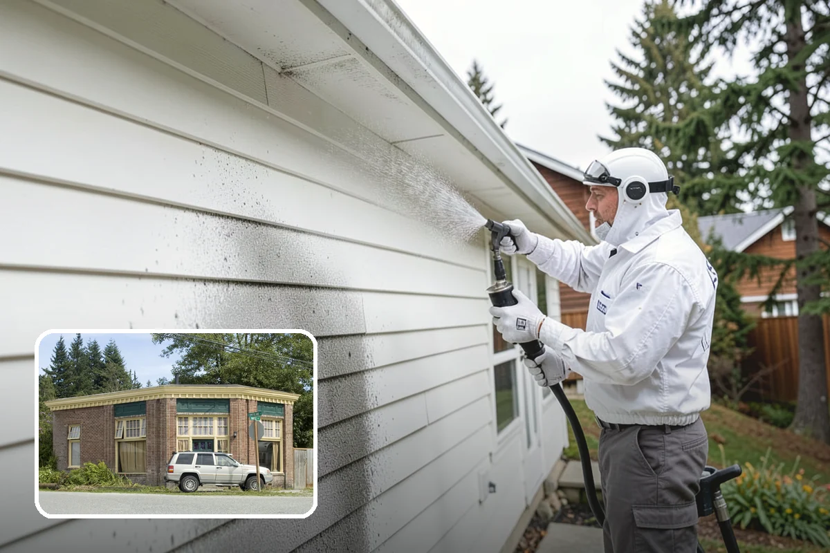 Fence Washing in Hamilton, Skagit County, WA - Removes the algae film that thrives on shaded PNW fence lines