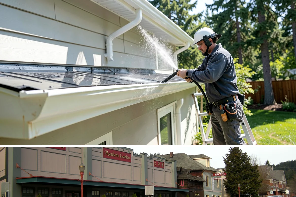 Fence Washing in Issaquah, King County, WA - Late spring through early fall gives the boards time to dry between our frequent rain showers, making it the ideal window.