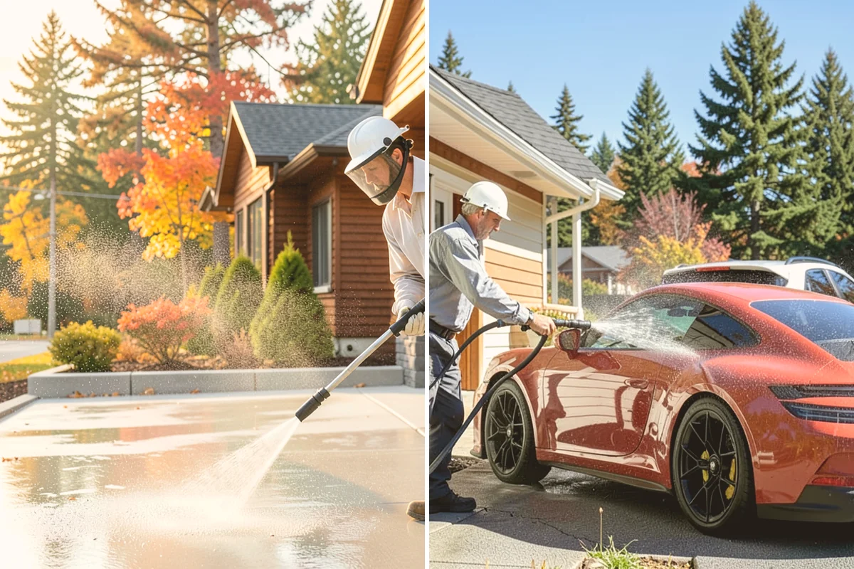 Fence Washing in Kirkland, King County, WA - Walk the fence line and identify wood, vinyl, or metal sections
