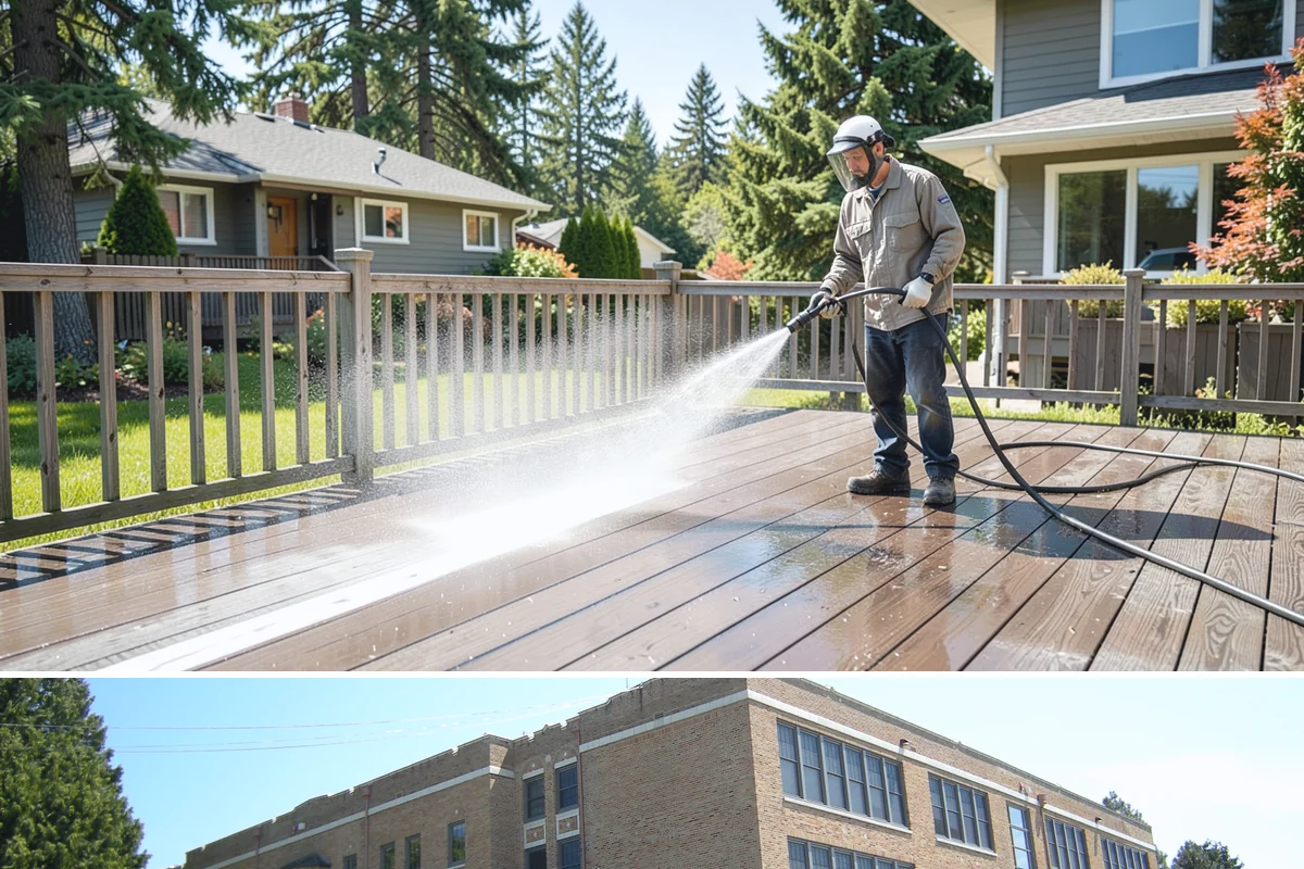 Fence Washing in Maple Valley, King County, WA - Late spring through early fall gives the boards time to dry between our frequent rain showers, making it the ideal window.