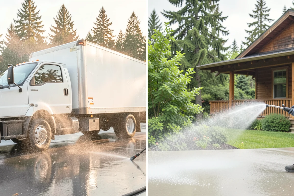 Fence Washing in Mercer Island, King County, WA - Walk the fence line and identify wood, vinyl, or metal sections
