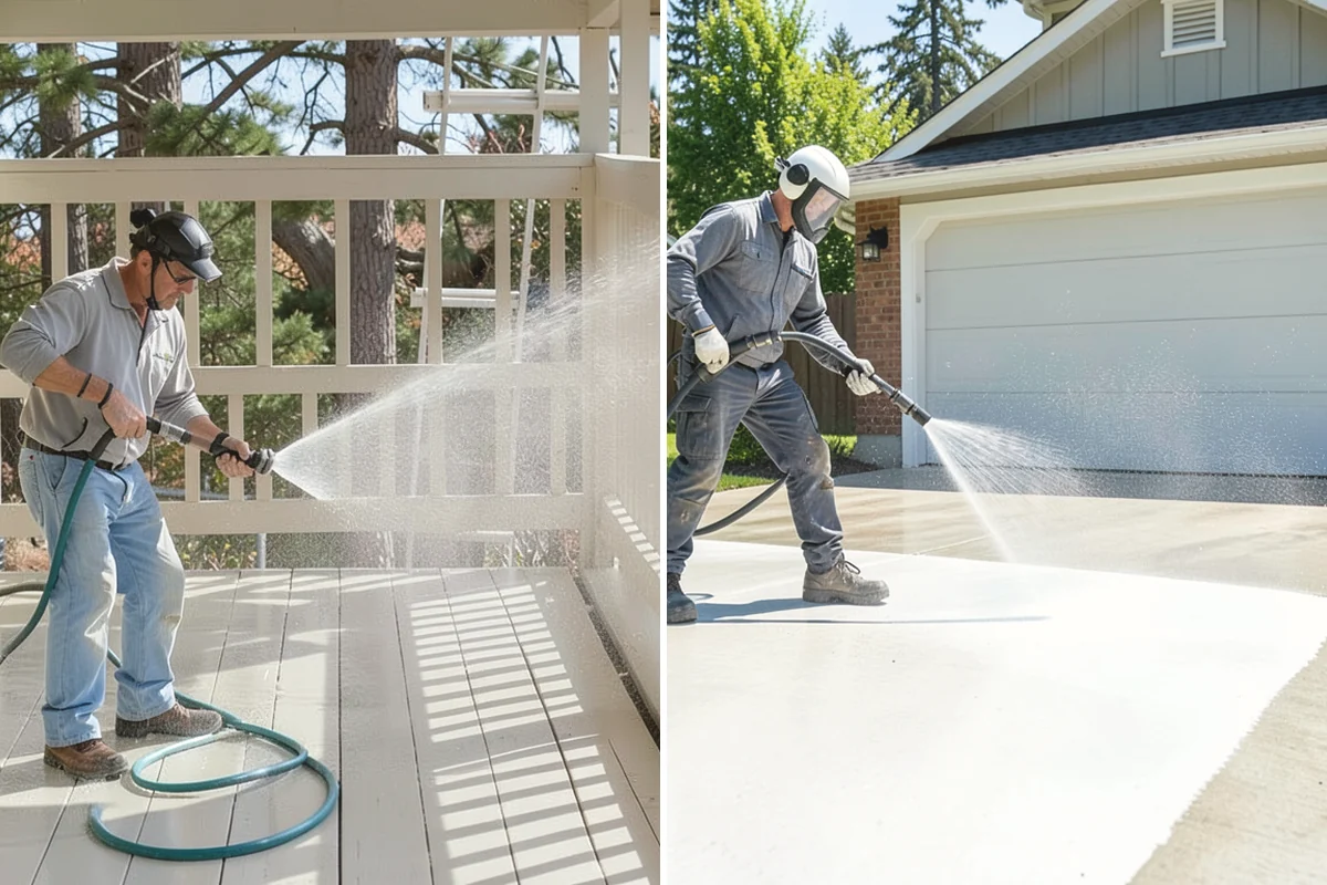 Fence Washing in Monroe, Snohomish County, WA - Walk the fence line and identify wood, vinyl, or metal sections