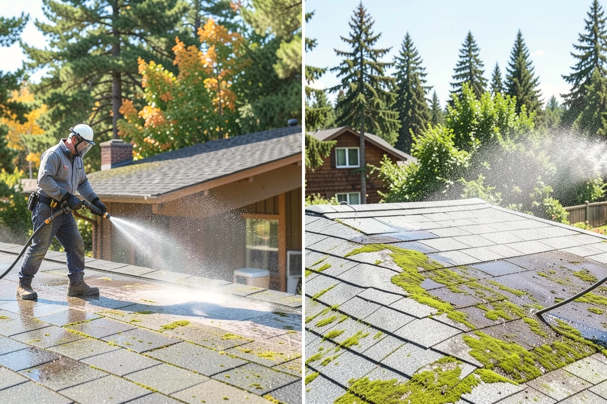 Fence Washing in Mukilteo, Snohomish County, WA - Walk the fence line and identify wood, vinyl, or metal sections