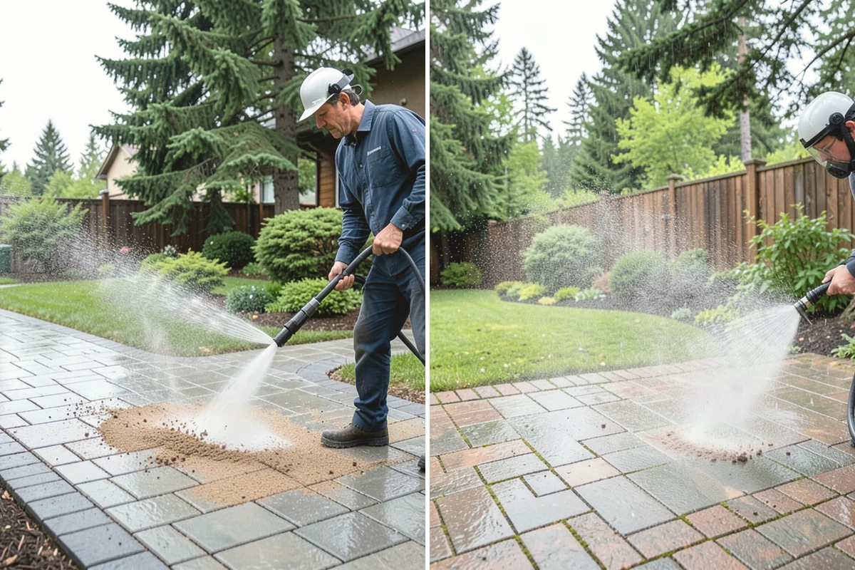 Fence Washing in North Bend, King County, WA - Walk the fence line and identify wood, vinyl, or metal sections