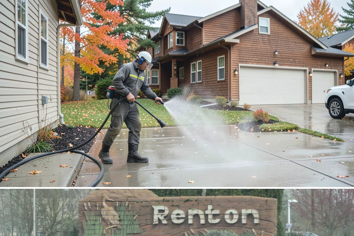 Fence Washing in Renton, King County, WA - Late spring through early fall gives the boards time to dry between our frequent rain showers, making it the ideal window.