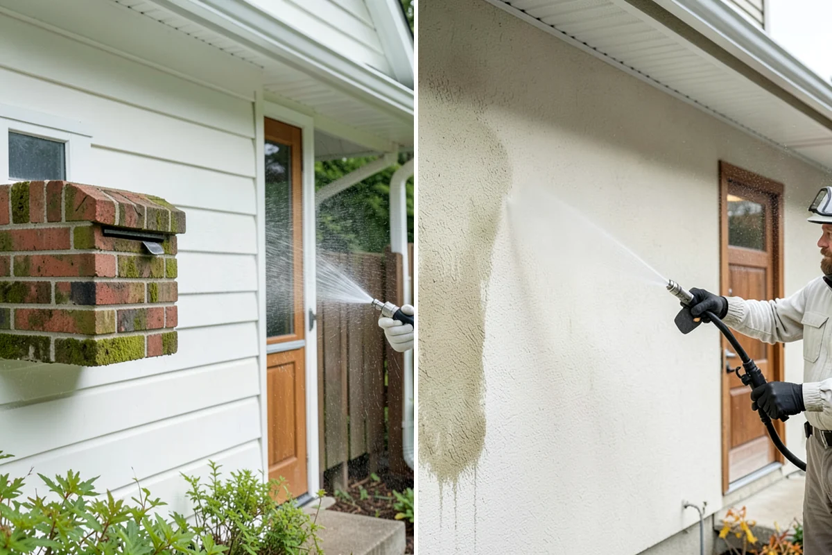 Fence Washing in SeaTac, King County, WA - Walk the fence line and identify wood, vinyl, or metal sections