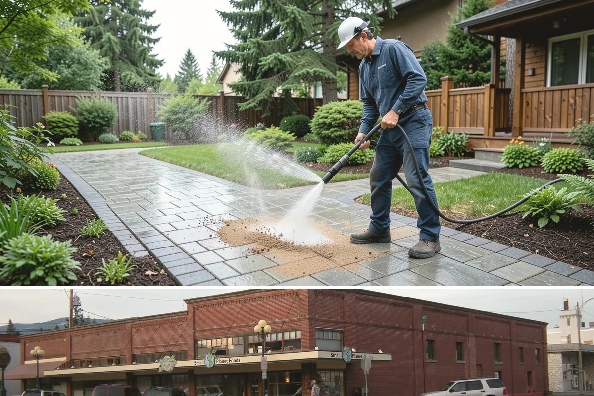 Fence Washing in Sedro-Woolley, Skagit County, WA - Late spring through early fall gives the boards time to dry between our frequent rain showers, making it the ideal window.
