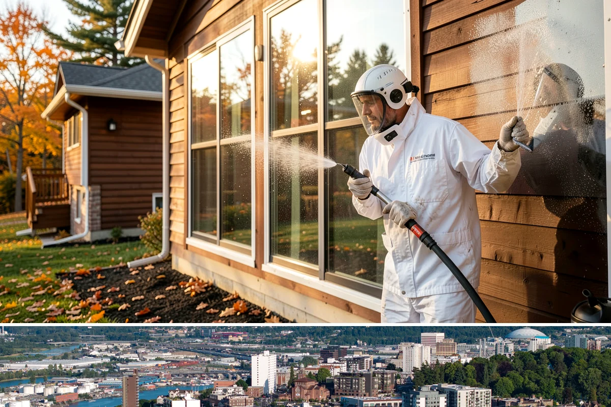 Fence Washing in Tacoma, Pierce County, WA - Late spring through early fall gives the boards time to dry between our frequent rain showers, making it the ideal window.