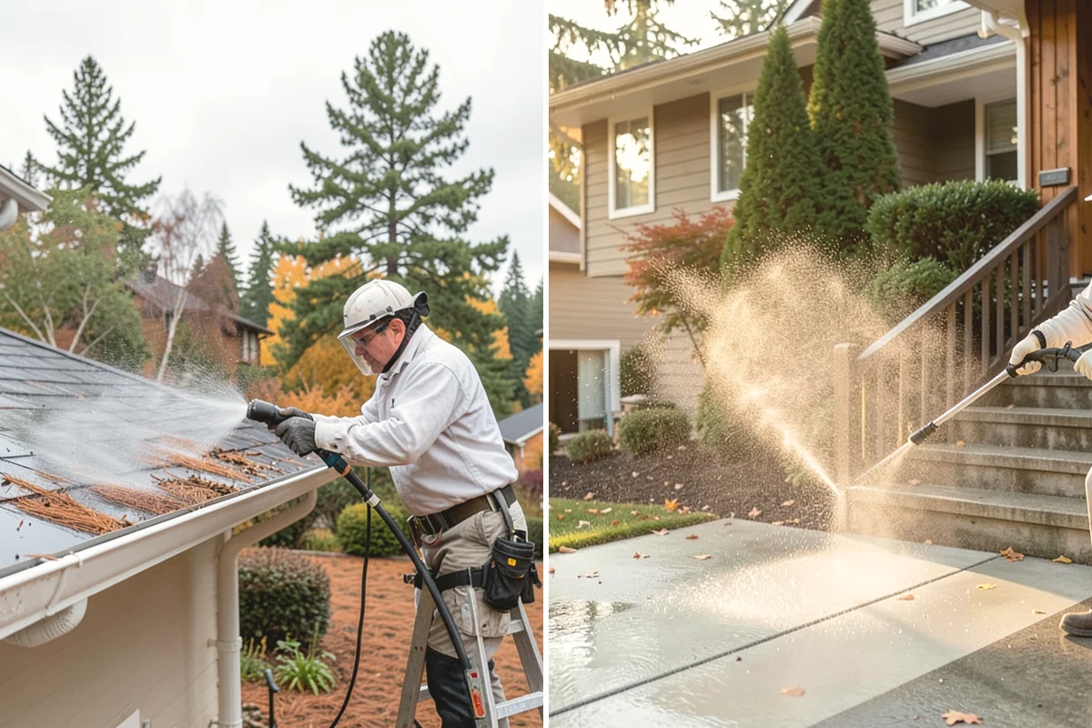 Fence Washing in Tukwila, King County, WA - Walk the fence line and identify wood, vinyl, or metal sections