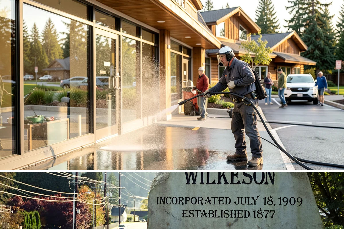 Fence Washing in Wilkeson, Pierce County, WA - Late spring through early fall gives the boards time to dry between our frequent rain showers, making it the ideal window.