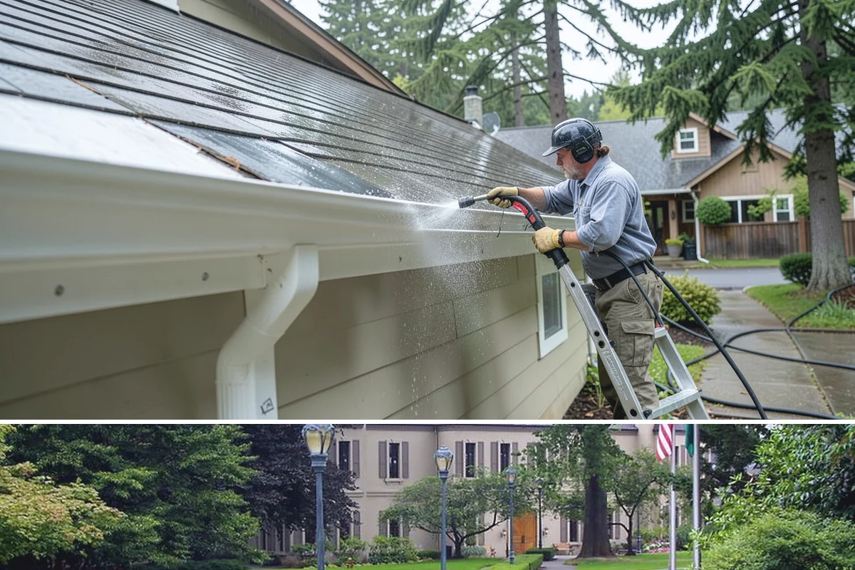 Fence Washing in Woodinville, King County, WA - Late spring through early fall gives the boards time to dry between our frequent rain showers, making it the ideal window.
