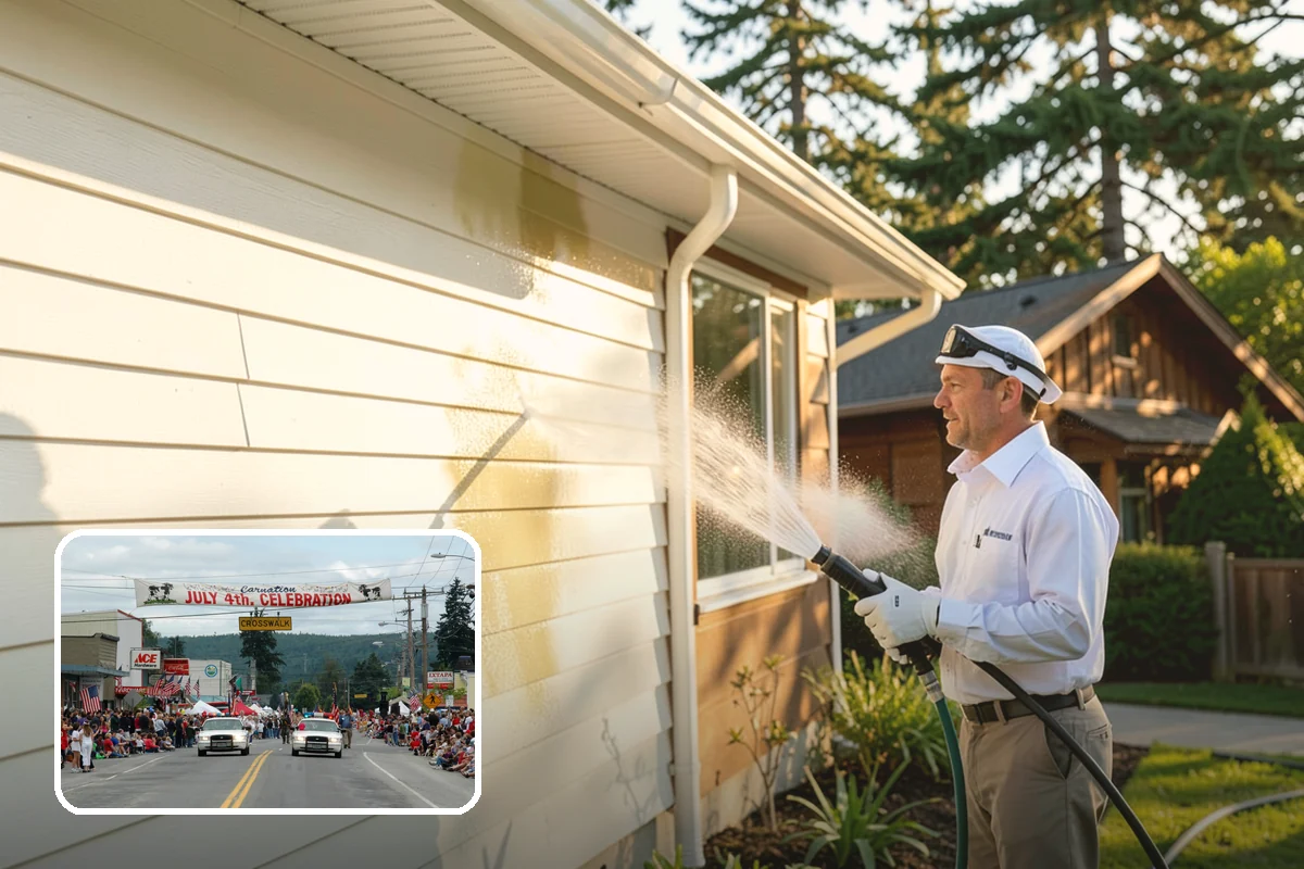 Fertilizer Stain Removal in Carnation, King County, WA - Dissolves iron-based fertilizer staining at the source