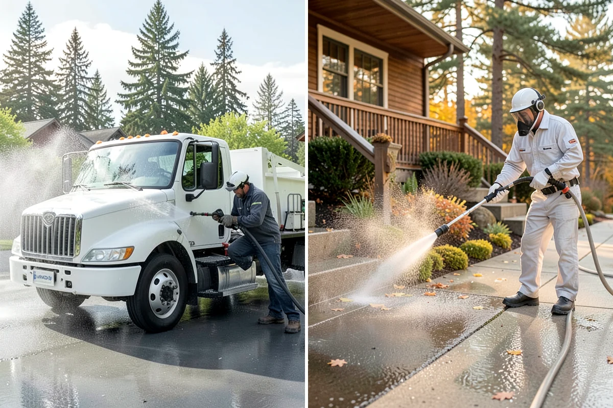 Fertilizer Stain Removal in Concrete, Skagit County, WA - Identify the fertilizer stains and the affected surfaces