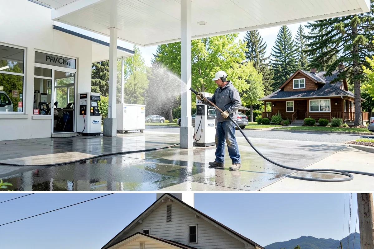 Fertilizer Stain Removal in Concrete, Skagit County, WA - Treat fertilizer stains soon after they appear, especially during spring and summer application season, before rain sets them...