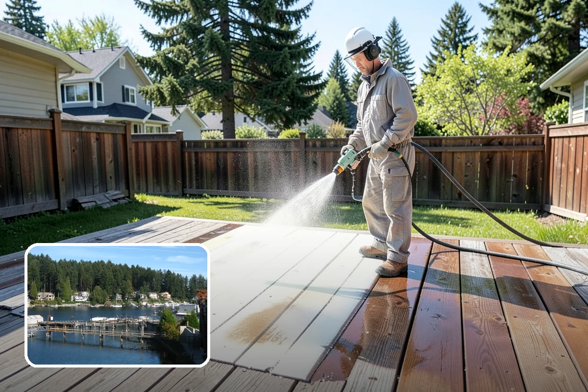 Fertilizer Stain Removal in Gig Harbor, Pierce County, WA - Dissolves iron-based fertilizer staining at the source