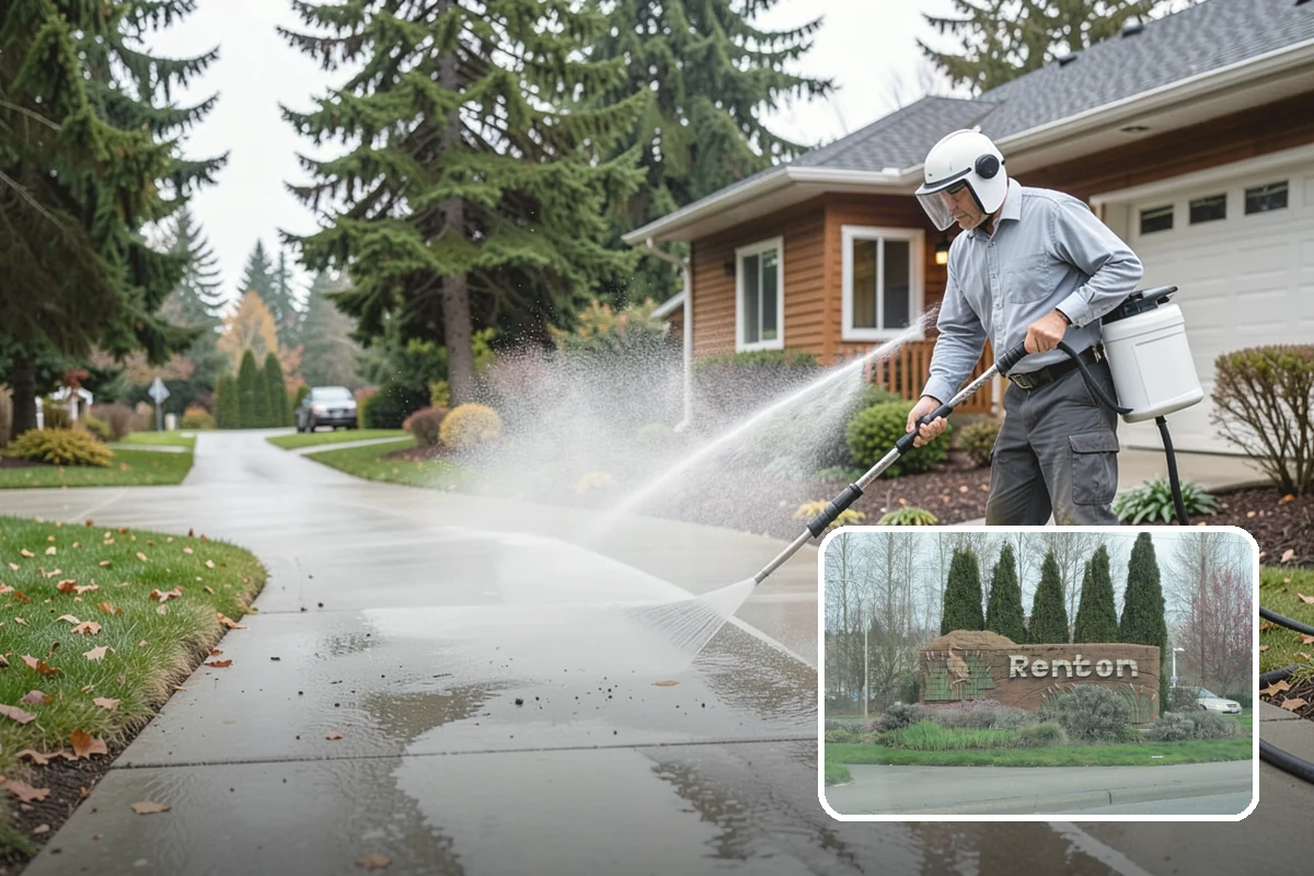 Fertilizer Stain Removal in Renton, King County, WA - Dissolves iron-based fertilizer staining at the source
