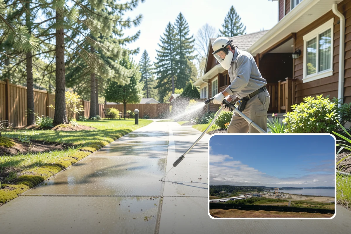 Fertilizer Stain Removal in University Place, Pierce County, WA - Dissolves iron-based fertilizer staining at the source
