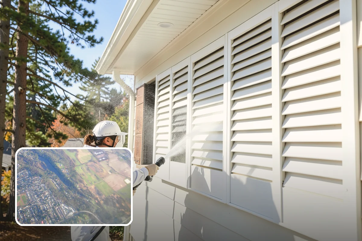 Fiber Cement Siding Washing in Algona, King County, WA - Preserves factory paint and sealed board edges