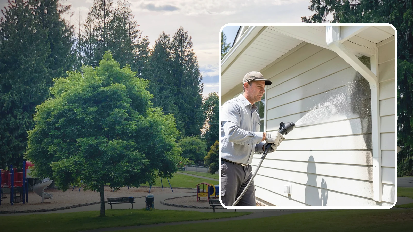 Fiber Cement Siding Washing in Bonney Lake, Pierce County, WA - Fiber cement siding washing gently lifts mildew and grime from Hardie board while preserving its factory paint and sealed edges.