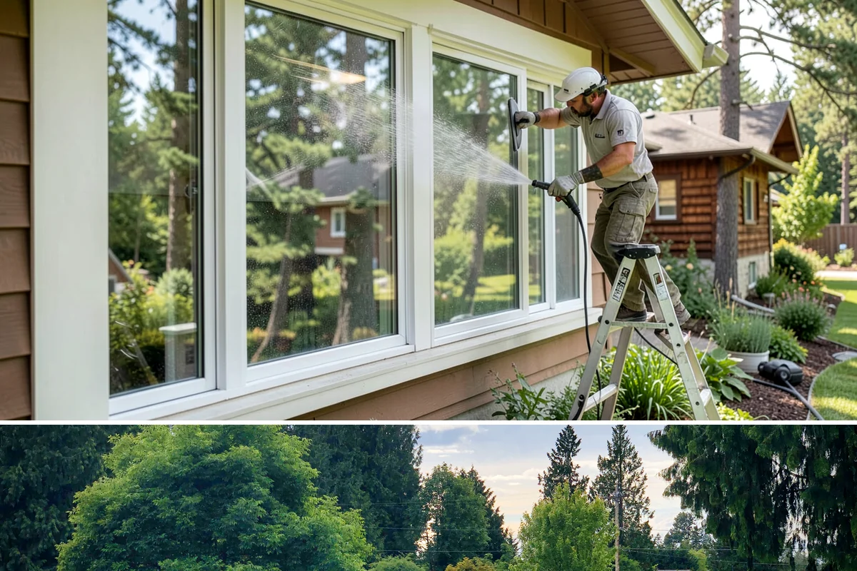 Fiber Cement Siding Washing in Bonney Lake, Pierce County, WA - Schedule during the dry summer stretch so the boards dry thoroughly and the coating is not left damp.