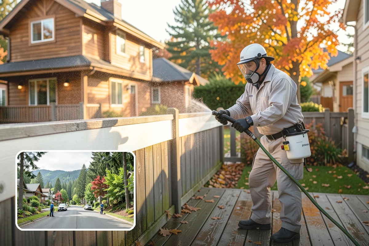 Fiber Cement Siding Washing in Darrington, Snohomish County, WA - Preserves factory paint and sealed board edges
