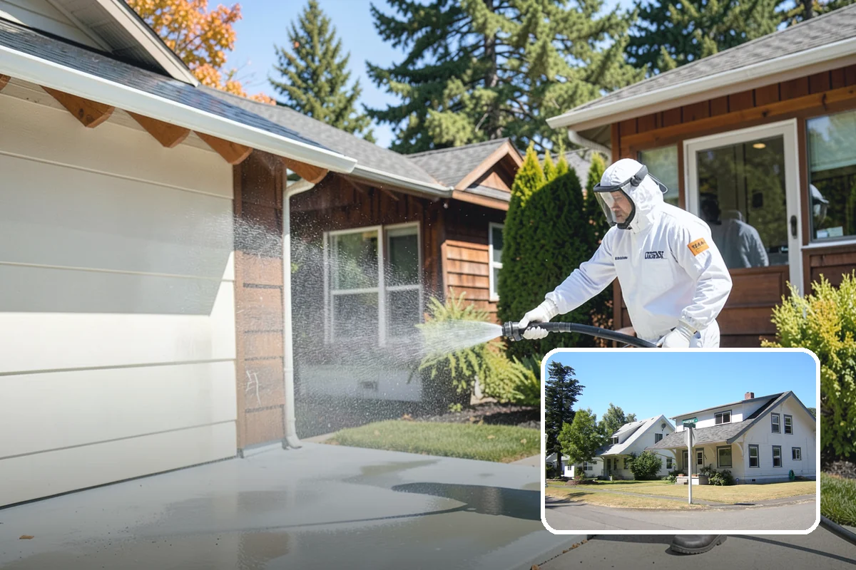 Fiber Cement Siding Washing in DuPont, Pierce County, WA - Preserves factory paint and sealed board edges
