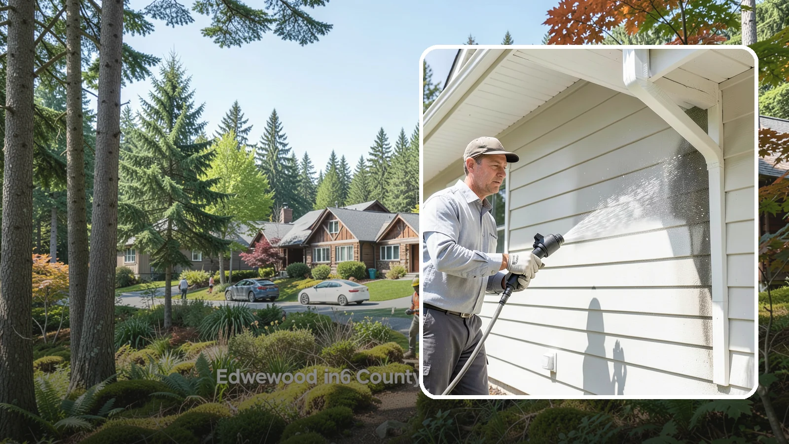 Fiber Cement Siding Washing in Edgewood, Pierce County, WA - Fiber cement siding washing gently lifts mildew and grime from Hardie board while preserving its factory paint and sealed edges.