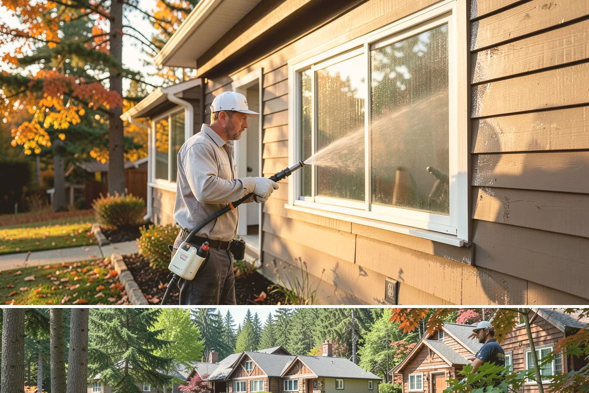 Fiber Cement Siding Washing in Edgewood, Pierce County, WA - Schedule during the dry summer stretch so the boards dry thoroughly and the coating is not left damp.