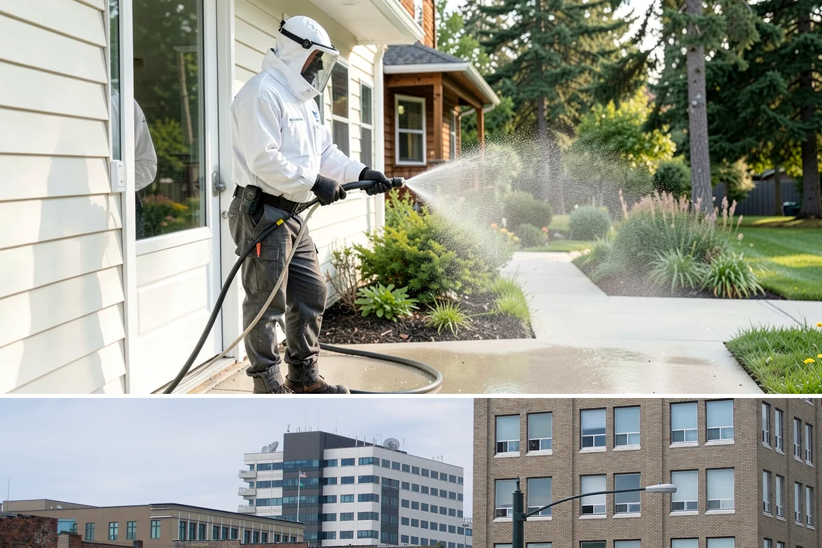 Fiber Cement Siding Washing in Everett, Snohomish County, WA - Schedule during the dry summer stretch so the boards dry thoroughly and the coating is not left damp.
