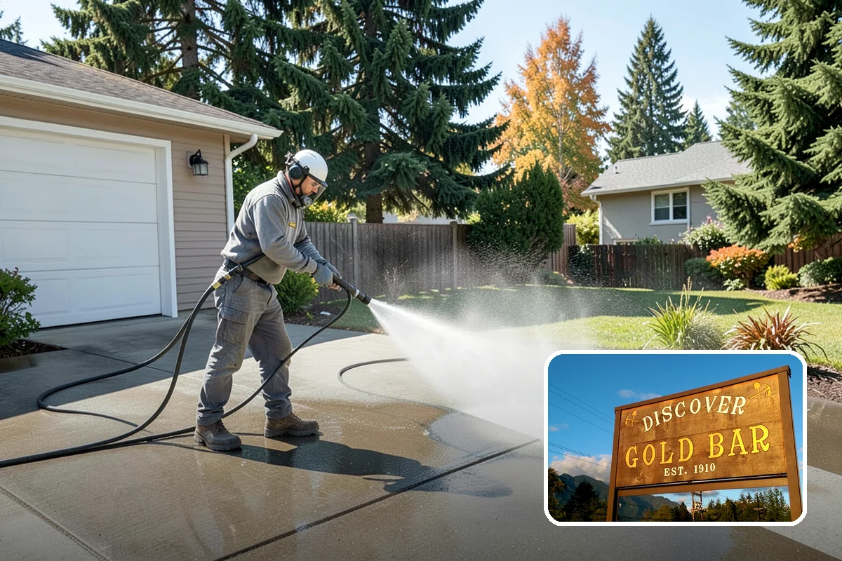 Fiber Cement Siding Washing in Gold Bar, Snohomish County, WA - Preserves factory paint and sealed board edges