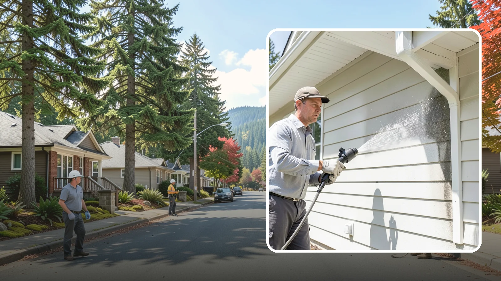 Fiber Cement Siding Washing in Hunts Point, King County, WA - Fiber cement siding washing gently lifts mildew and grime from Hardie board while preserving its factory paint and sealed edges.