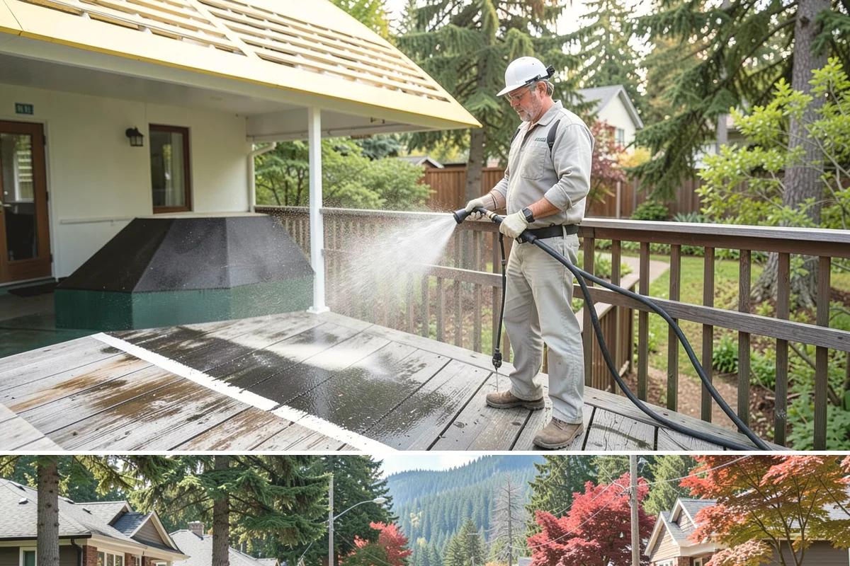 Fiber Cement Siding Washing in Hunts Point, King County, WA - Schedule during the dry summer stretch so the boards dry thoroughly and the coating is not left damp.