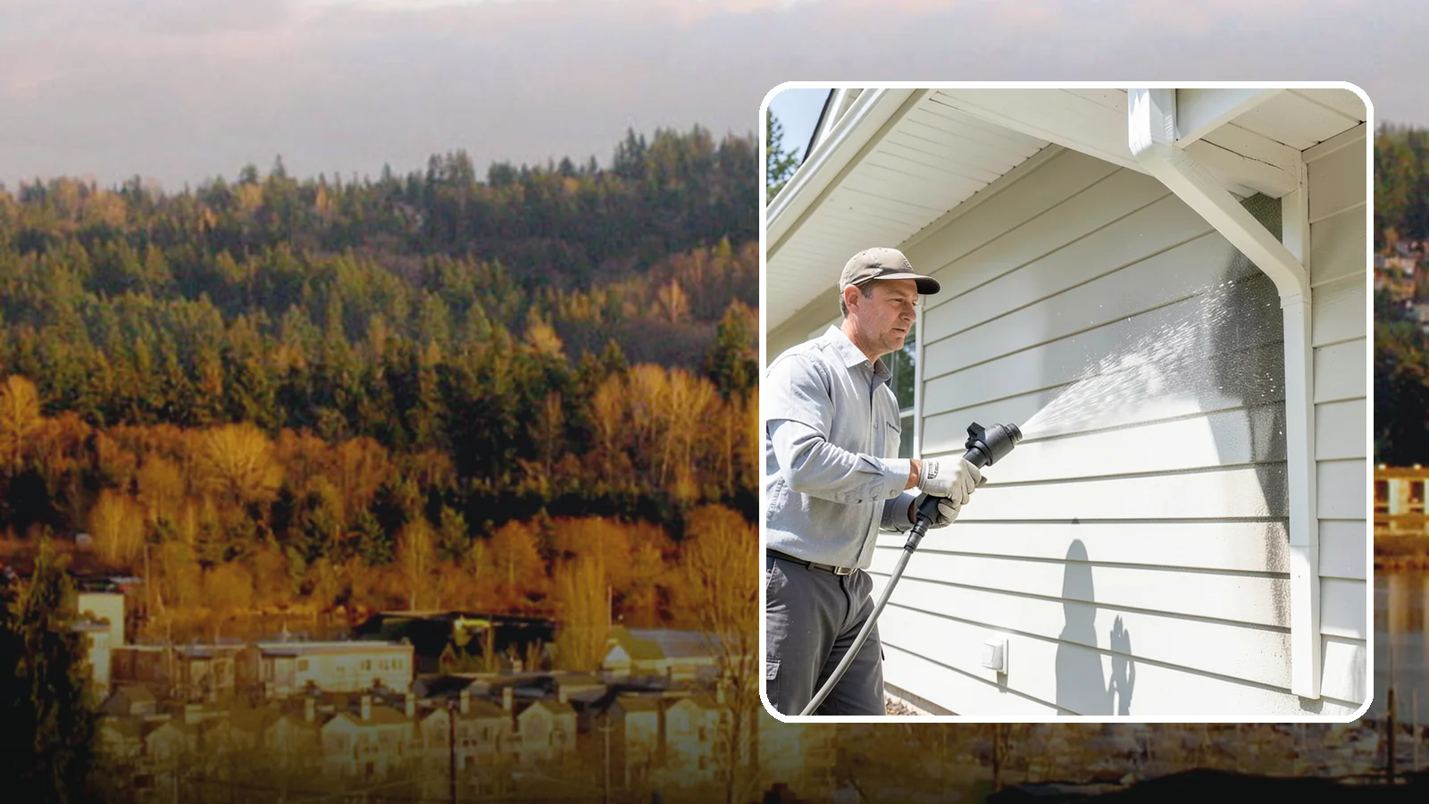 Fiber Cement Siding Washing in Kenmore, King County, WA - Fiber cement siding washing gently lifts mildew and grime from Hardie board while preserving its factory paint and sealed edges.