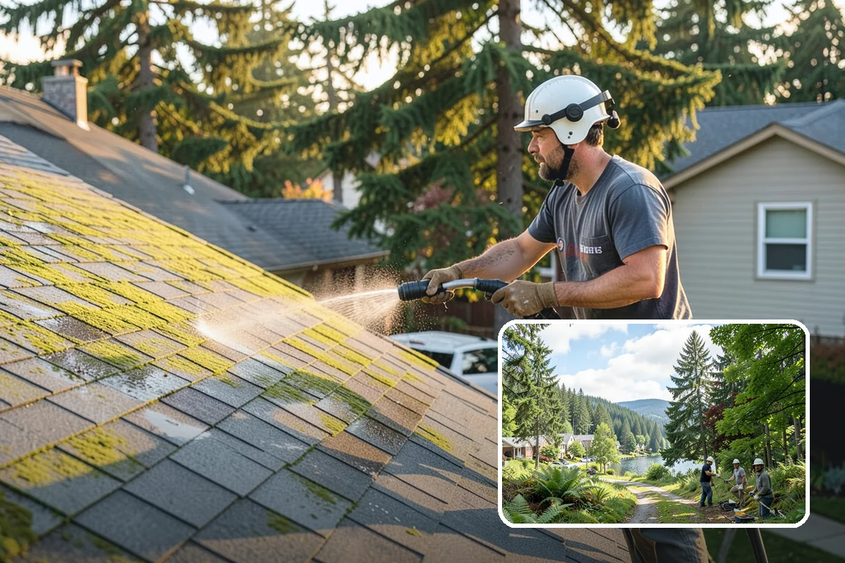 Fiber Cement Siding Washing in Lake Forest Park, King County, WA - Preserves factory paint and sealed board edges