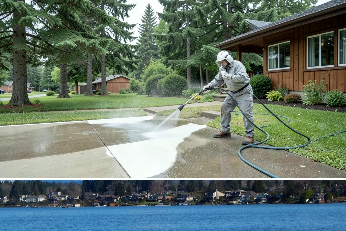 Fiber Cement Siding Washing in Lake Stevens, Snohomish County, WA - Schedule during the dry summer stretch so the boards dry thoroughly and the coating is not left damp.