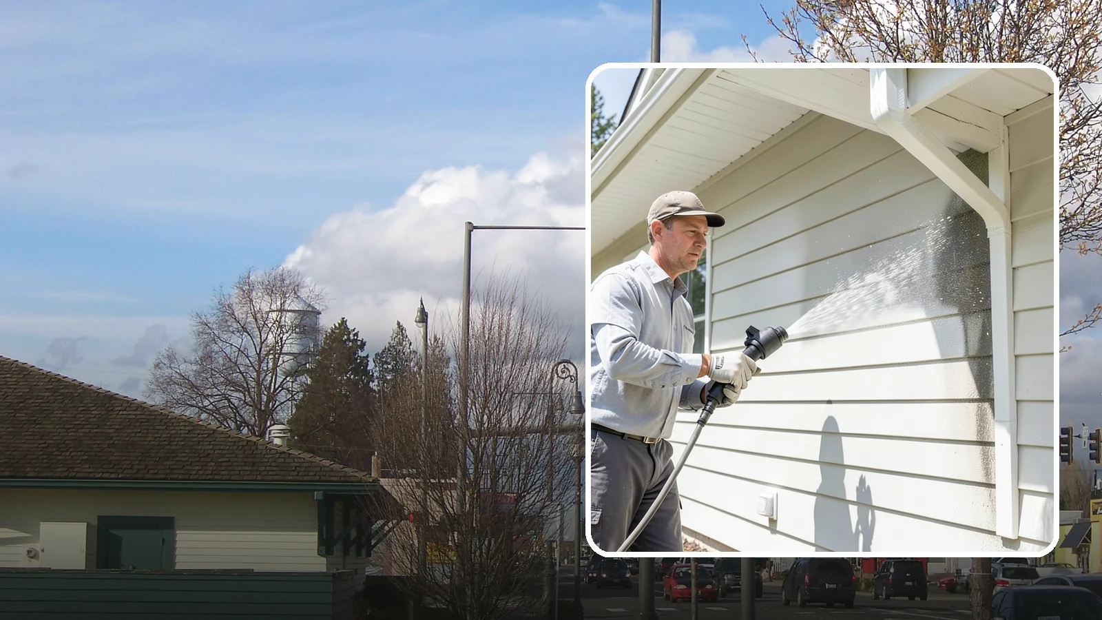 Fiber Cement Siding Washing in Marysville, Snohomish County, WA - Fiber cement siding washing gently lifts mildew and grime from Hardie board while preserving its factory paint and sealed edges.