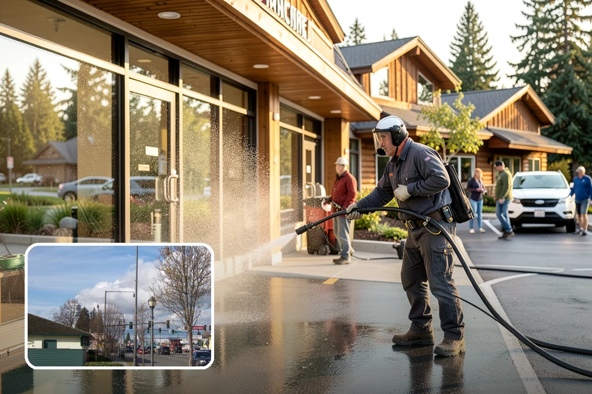 Fiber Cement Siding Washing in Marysville, Snohomish County, WA - Preserves factory paint and sealed board edges