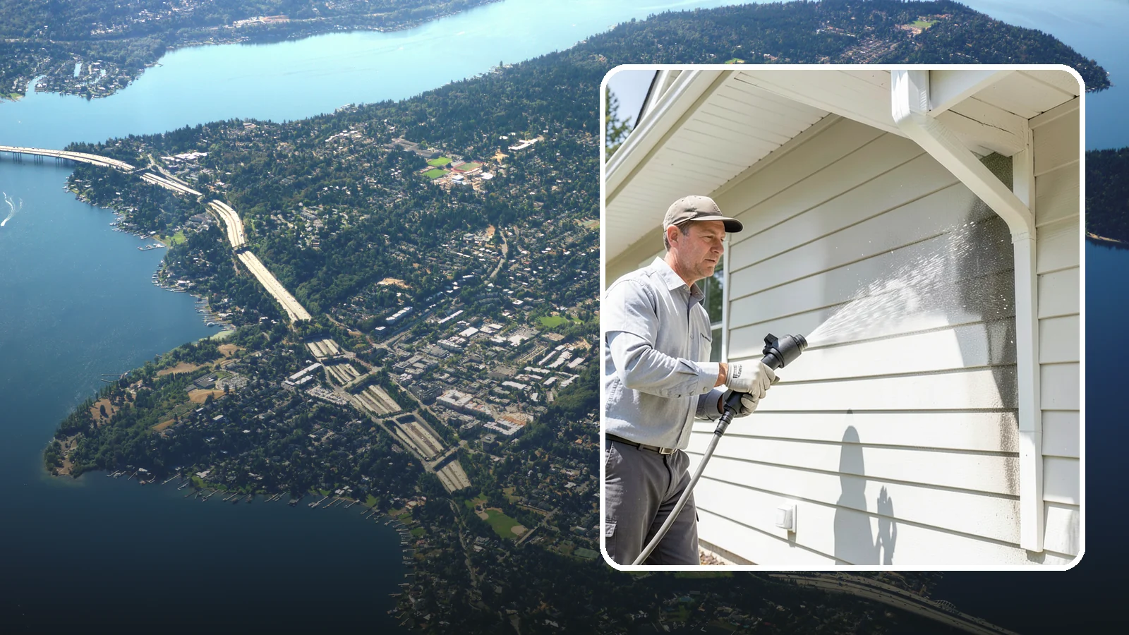 Fiber Cement Siding Washing in Mercer Island, King County, WA - Fiber cement siding washing gently lifts mildew and grime from Hardie board while preserving its factory paint and sealed edges.