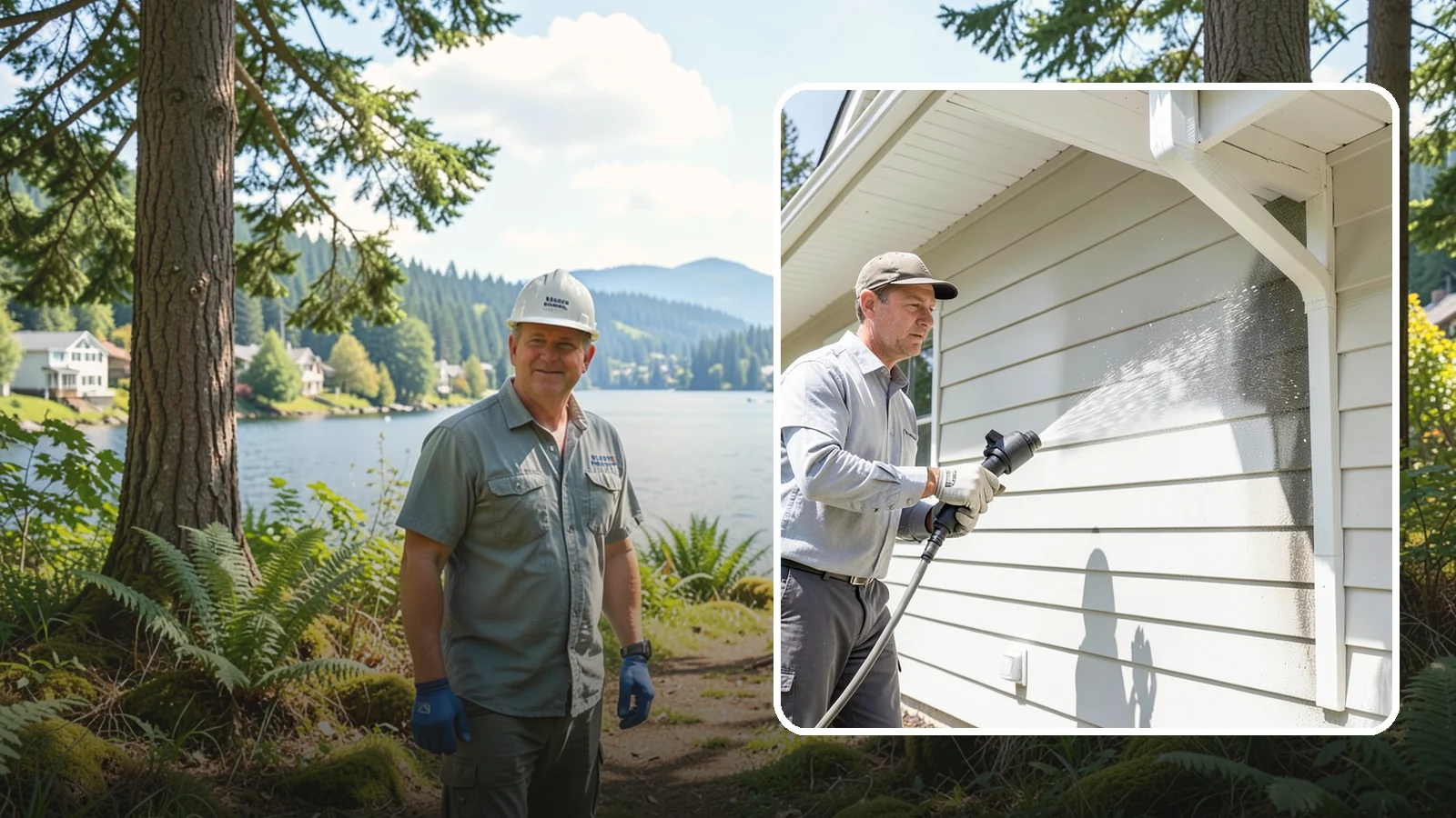 Fiber Cement Siding Washing in Milton, King County, WA - Fiber cement siding washing gently lifts mildew and grime from Hardie board while preserving its factory paint and sealed edges.