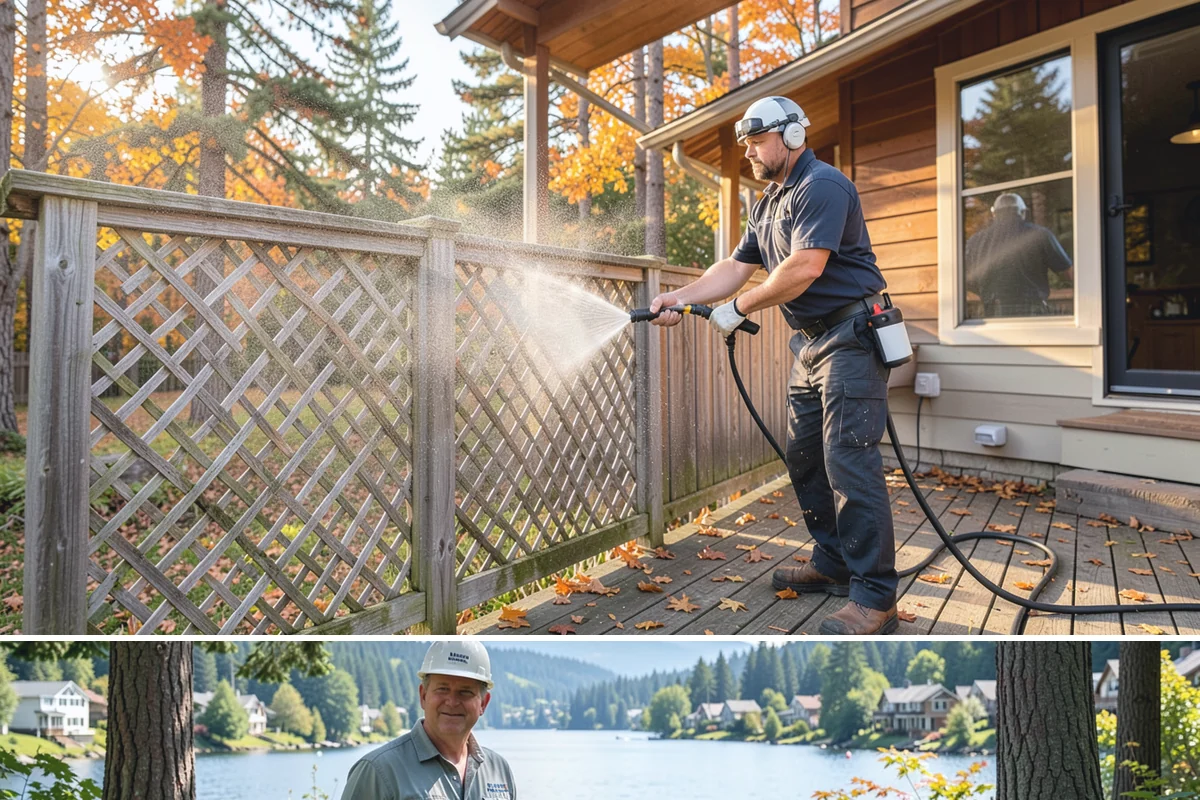 Fiber Cement Siding Washing in Milton, King County, WA - Schedule during the dry summer stretch so the boards dry thoroughly and the coating is not left damp.