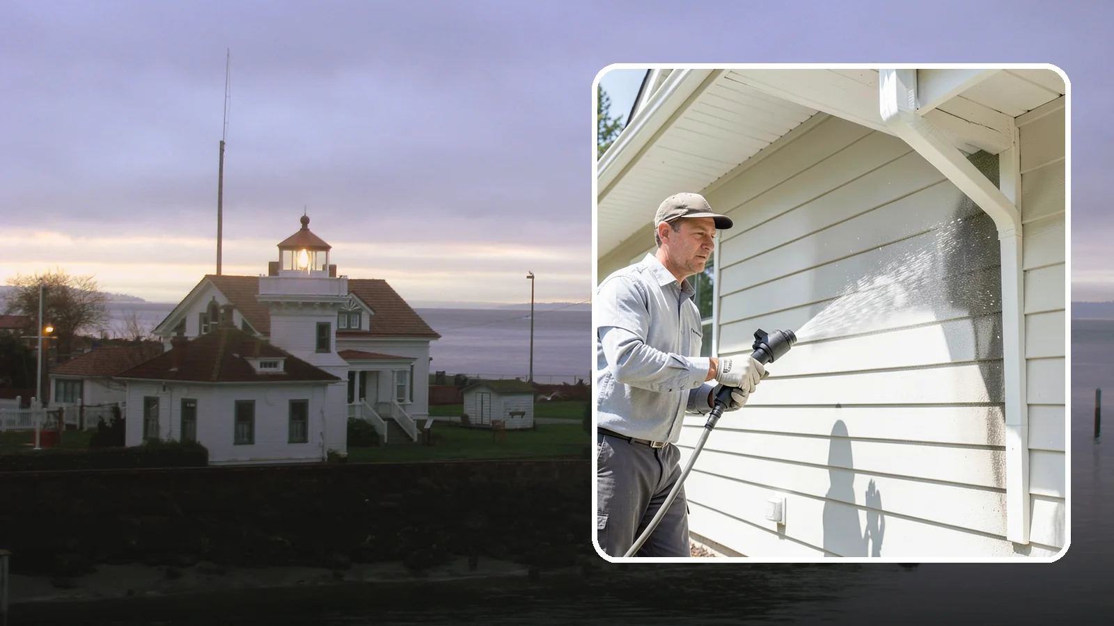 Fiber Cement Siding Washing in Mukilteo, Snohomish County, WA - Fiber cement siding washing gently lifts mildew and grime from Hardie board while preserving its factory paint and sealed edges.