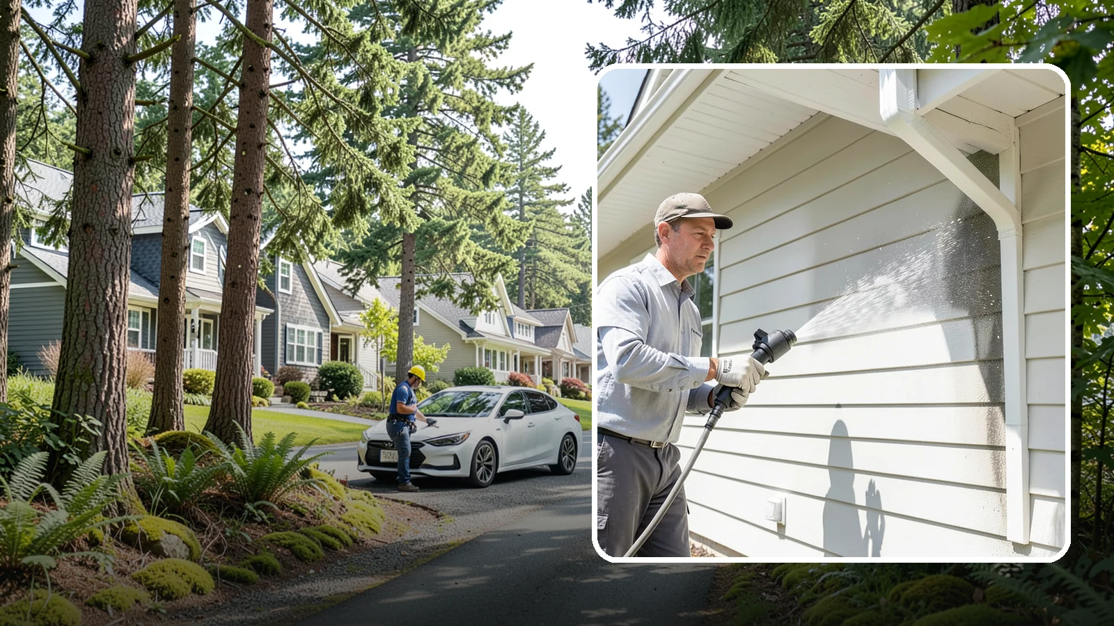 Fiber Cement Siding Washing in Normandy Park, King County, WA - Fiber cement siding washing gently lifts mildew and grime from Hardie board while preserving its factory paint and sealed edges.