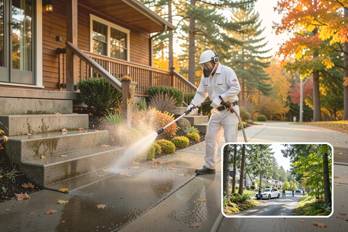 Fiber Cement Siding Washing in Normandy Park, King County, WA - Preserves factory paint and sealed board edges