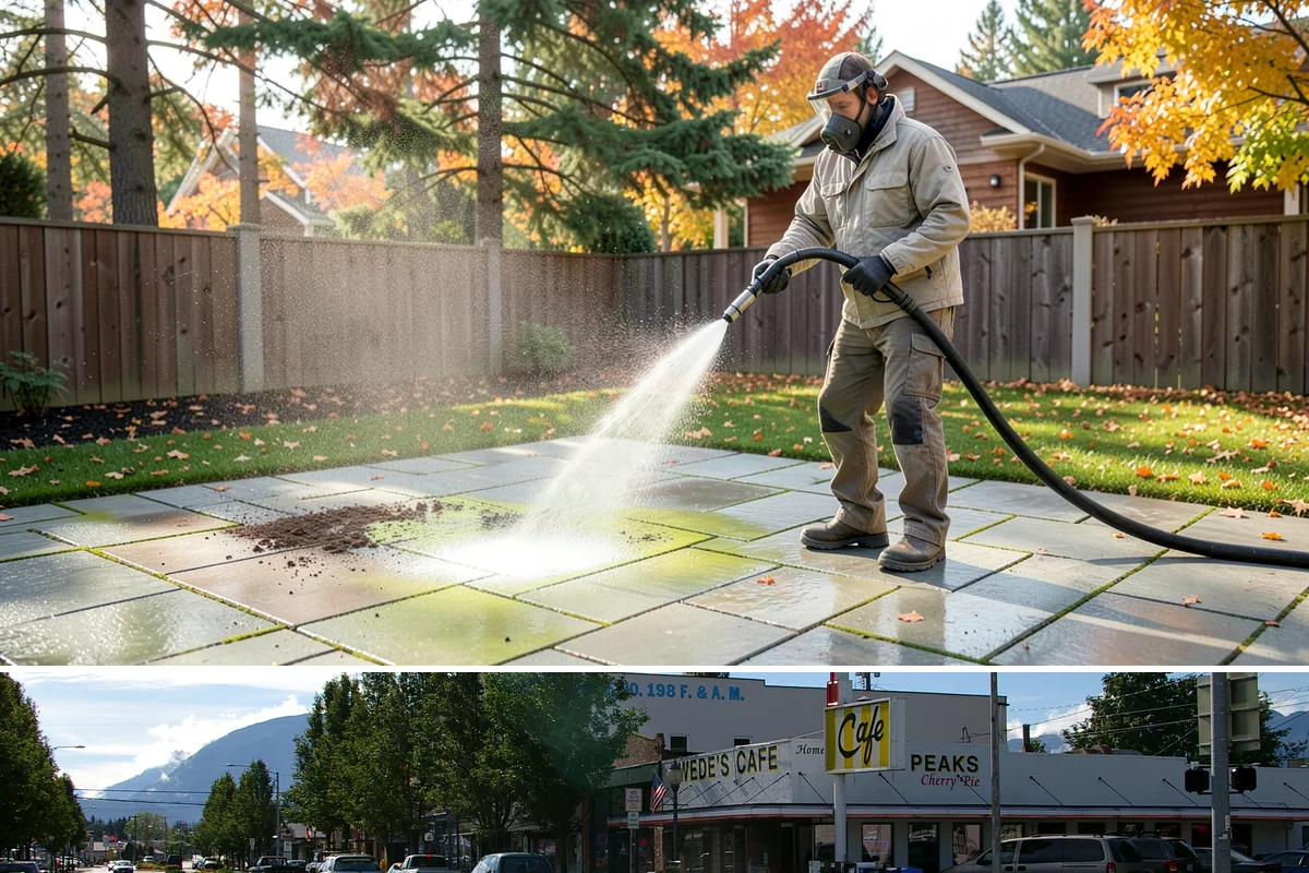 Fiber Cement Siding Washing in North Bend, King County, WA - Schedule during the dry summer stretch so the boards dry thoroughly and the coating is not left damp.