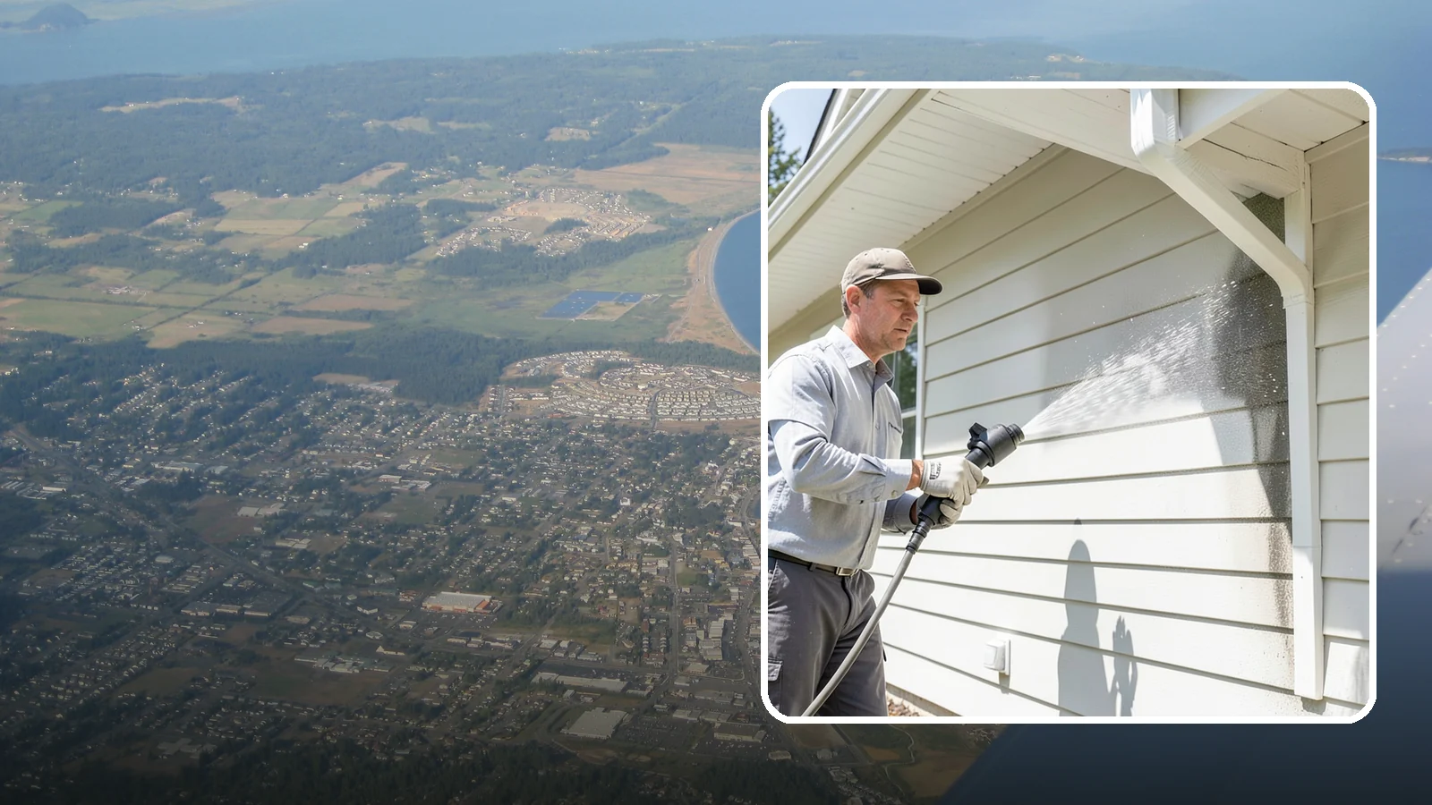 Fiber Cement Siding Washing in Oak Harbor, Island County, WA - Fiber cement siding washing gently lifts mildew and grime from Hardie board while preserving its factory paint and sealed edges.